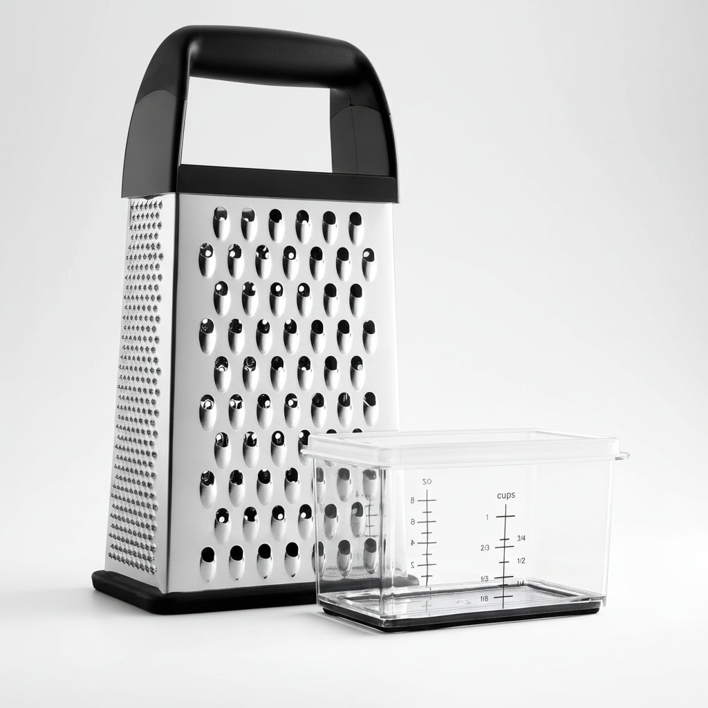 Stainless Steel Kitchen Grater Four Sided Grater