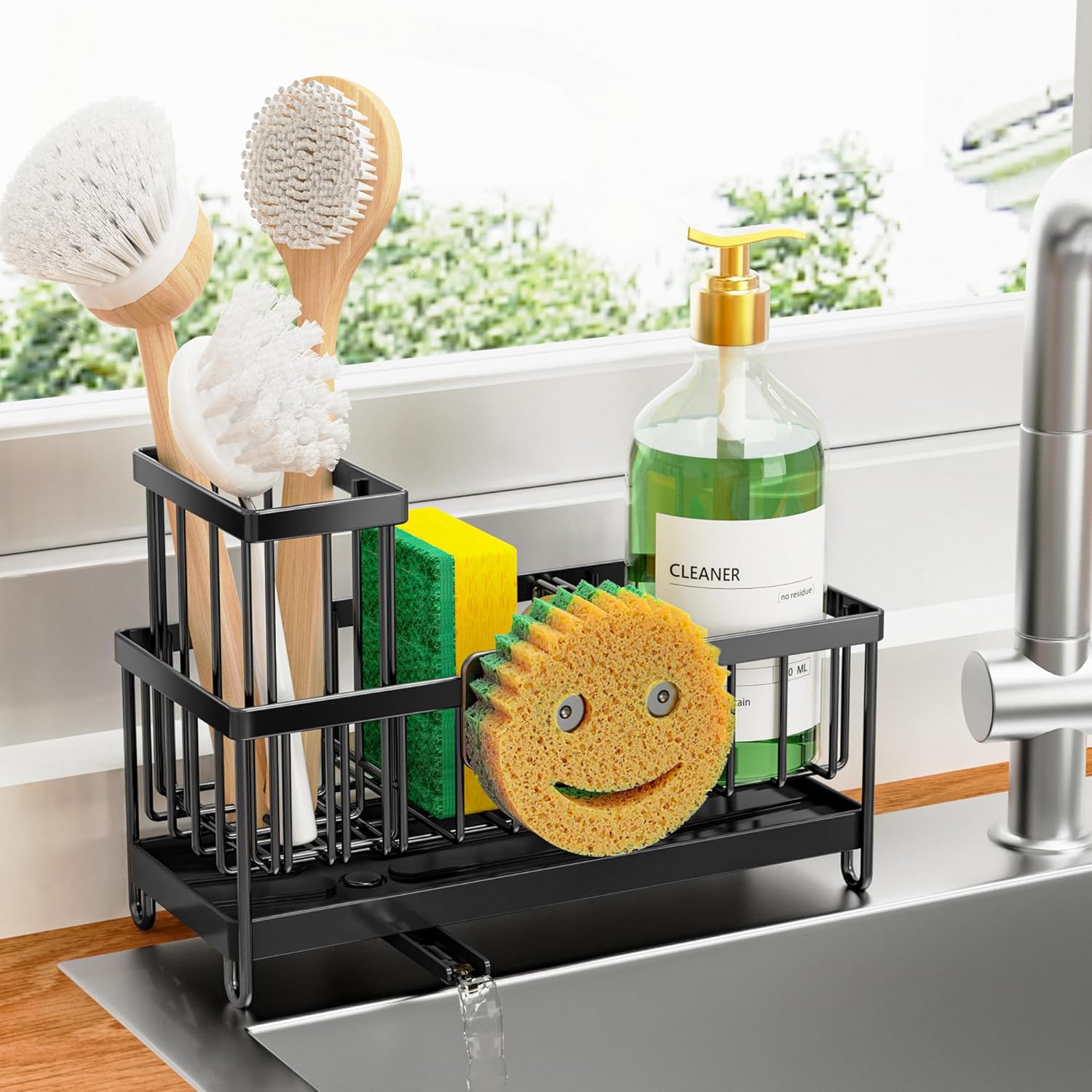 Stainless Kitchen Sink Holder Organizer Sponge Tool