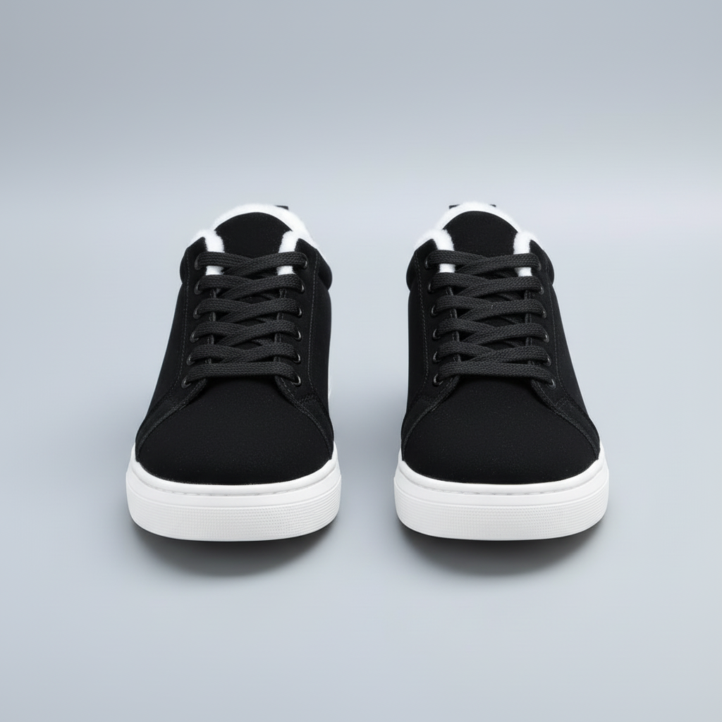 Womens Winter Sneakers Warm Lined Casual Walking Shoes