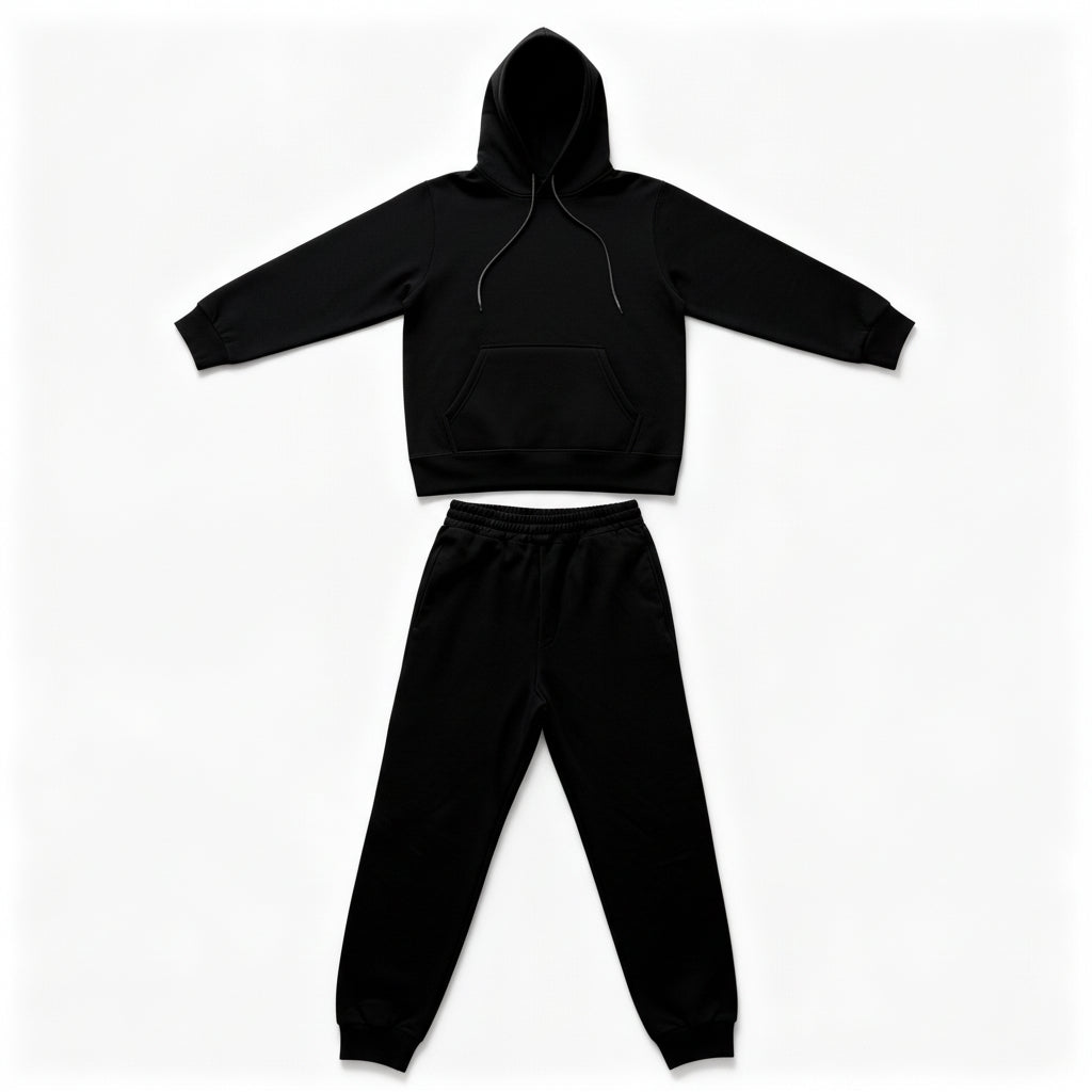 Conjunto de Treino Senhora Luxuoso com Sweatshirt Ampla e Calças de Corrida