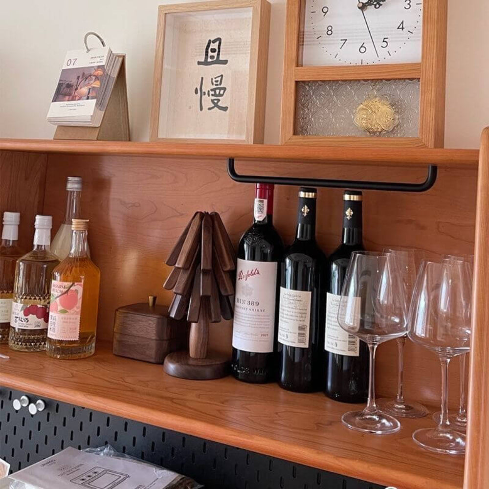 Black Walnut Table Mats Set Unique Coasters for Dining Room Decor 8