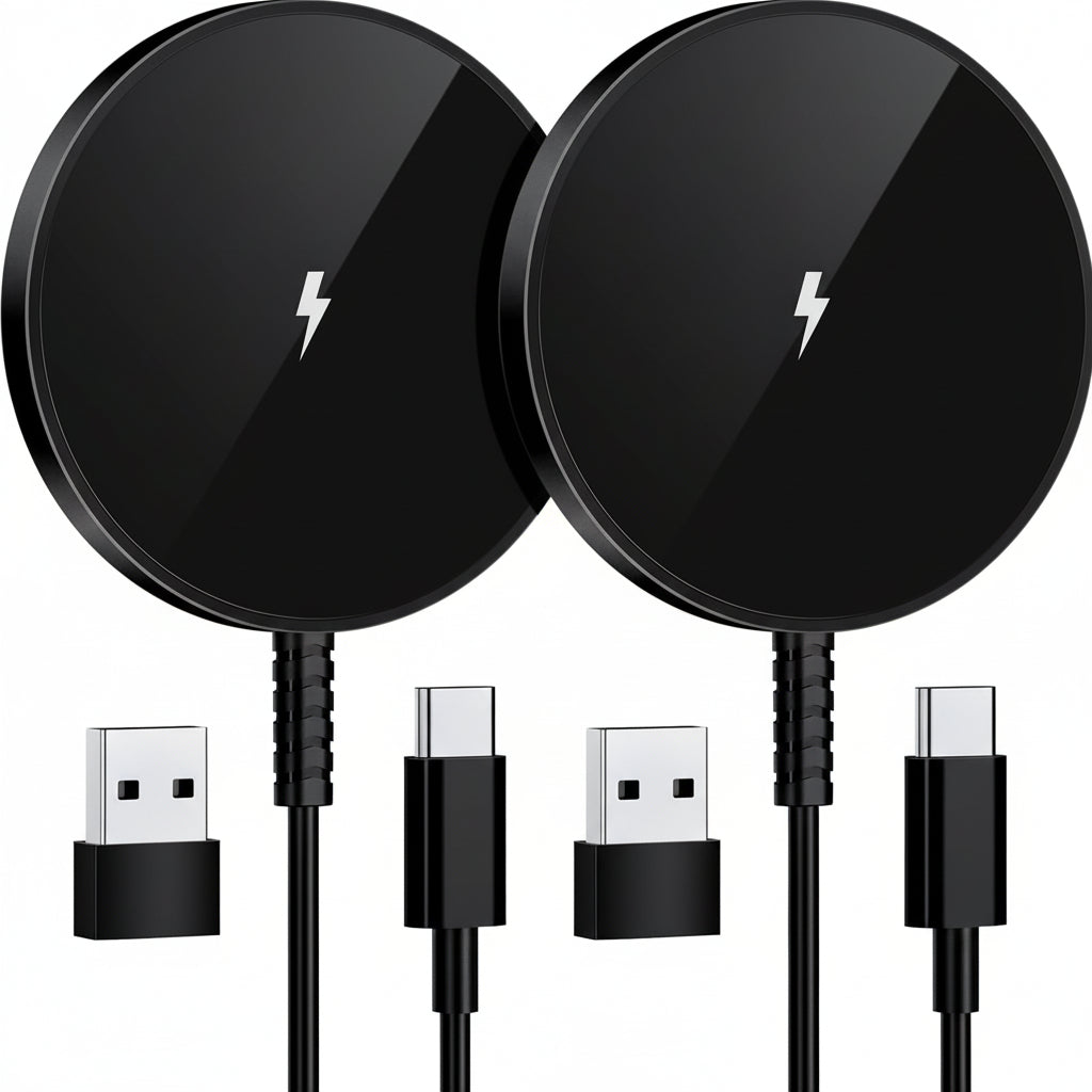 Draadloze Oplader Magnetisch Snelladen Compact Aluminium