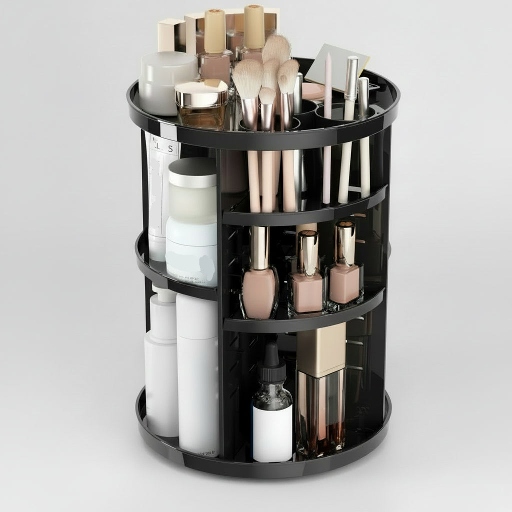 Draaibare Make Up Organizer Verstelbare Hoogtes Grote Capaciteit