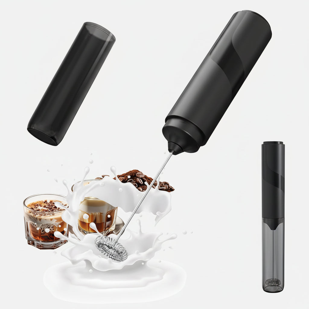 Draadloze Melkopschuimer Koffie Drank Roestvrij Staal