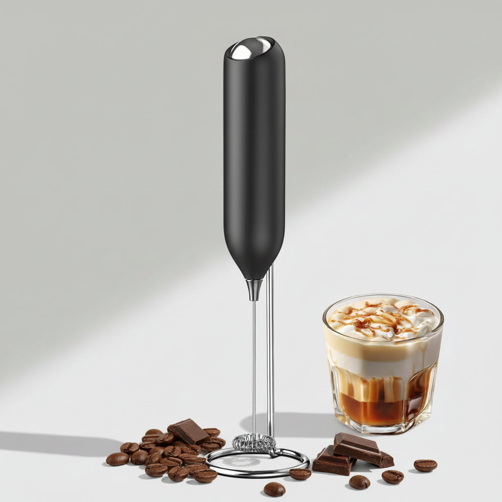 Draadloze Melkopschuimer Koffie Drank Roestvrij Staal