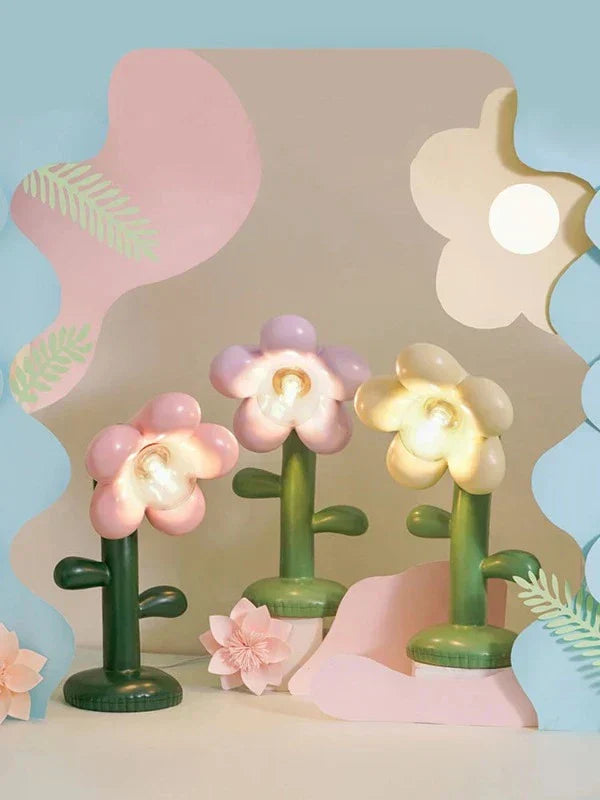 FloraGlow - Bloemvormige LED Tafellamp met LED-lamp – Creatieve Nachtlamp