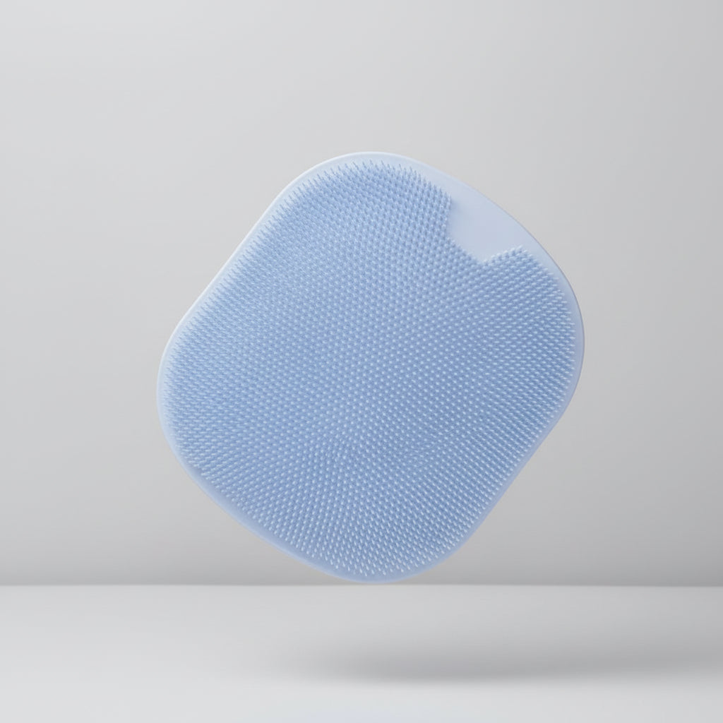 Tapete de Duche Antiderrapante de Silicone Escova de Massagem Esfoliante para o Corpo