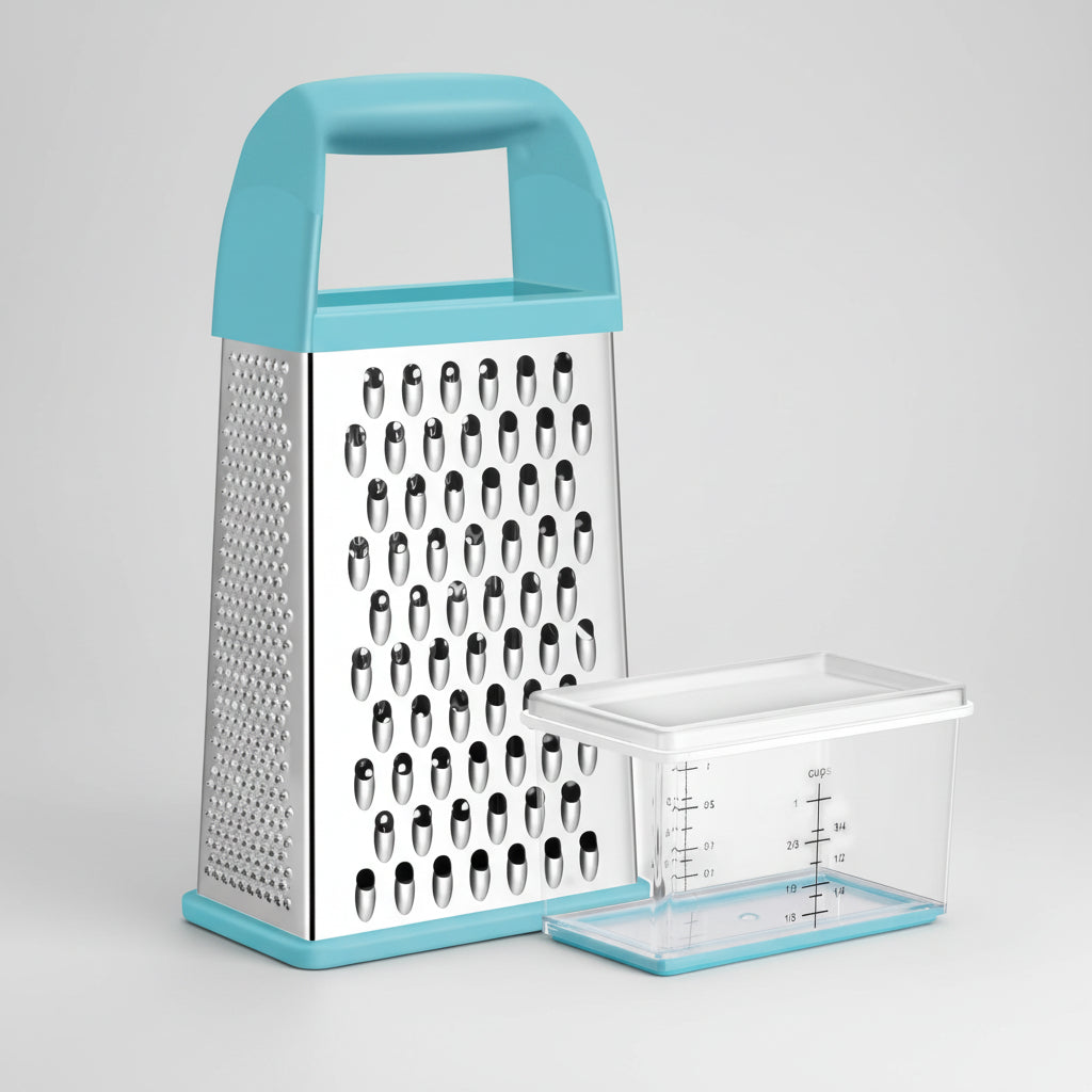 Stainless Steel Kitchen Grater Four Sided Grater