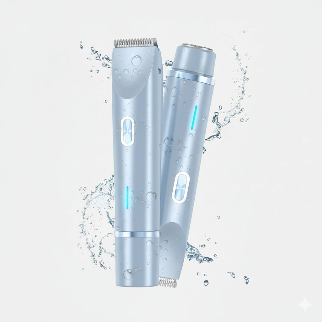 Aparador 2 em 1 Indolor para Biquíni e Rosto Pele Lisa Sem Irritação