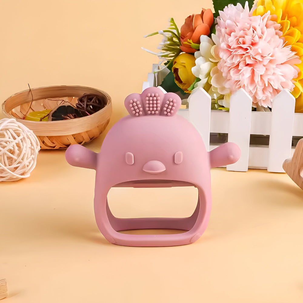Brinquedo de Dentição Luva de Dentição para Bebé Função de Mastigar Superfície em Relevo