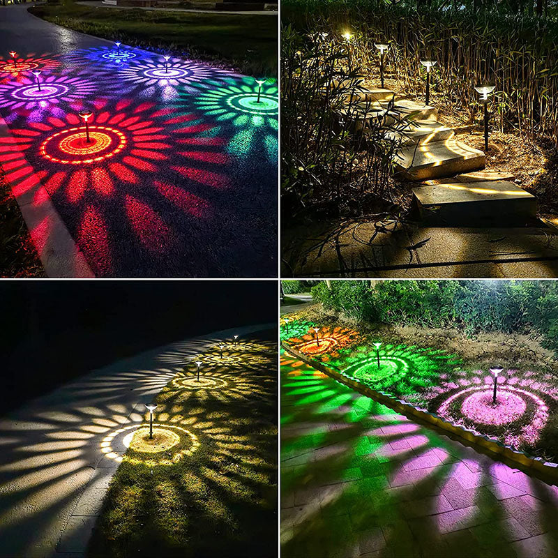 4 Pieces Solar Landscape Path Lighting for Outdoor Use