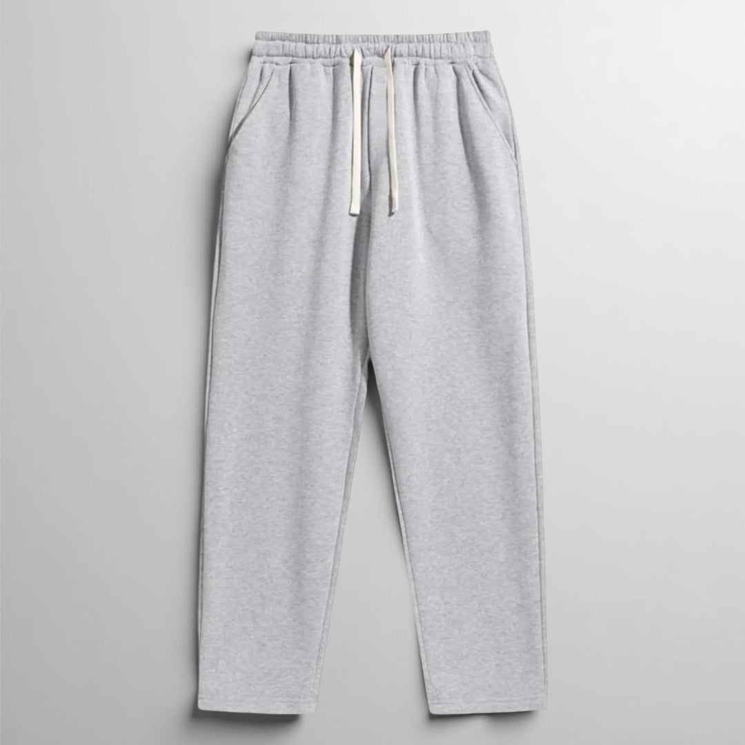 Calças Homem Desporto Corte Direito Cintura Elástica Fecho com Cordão