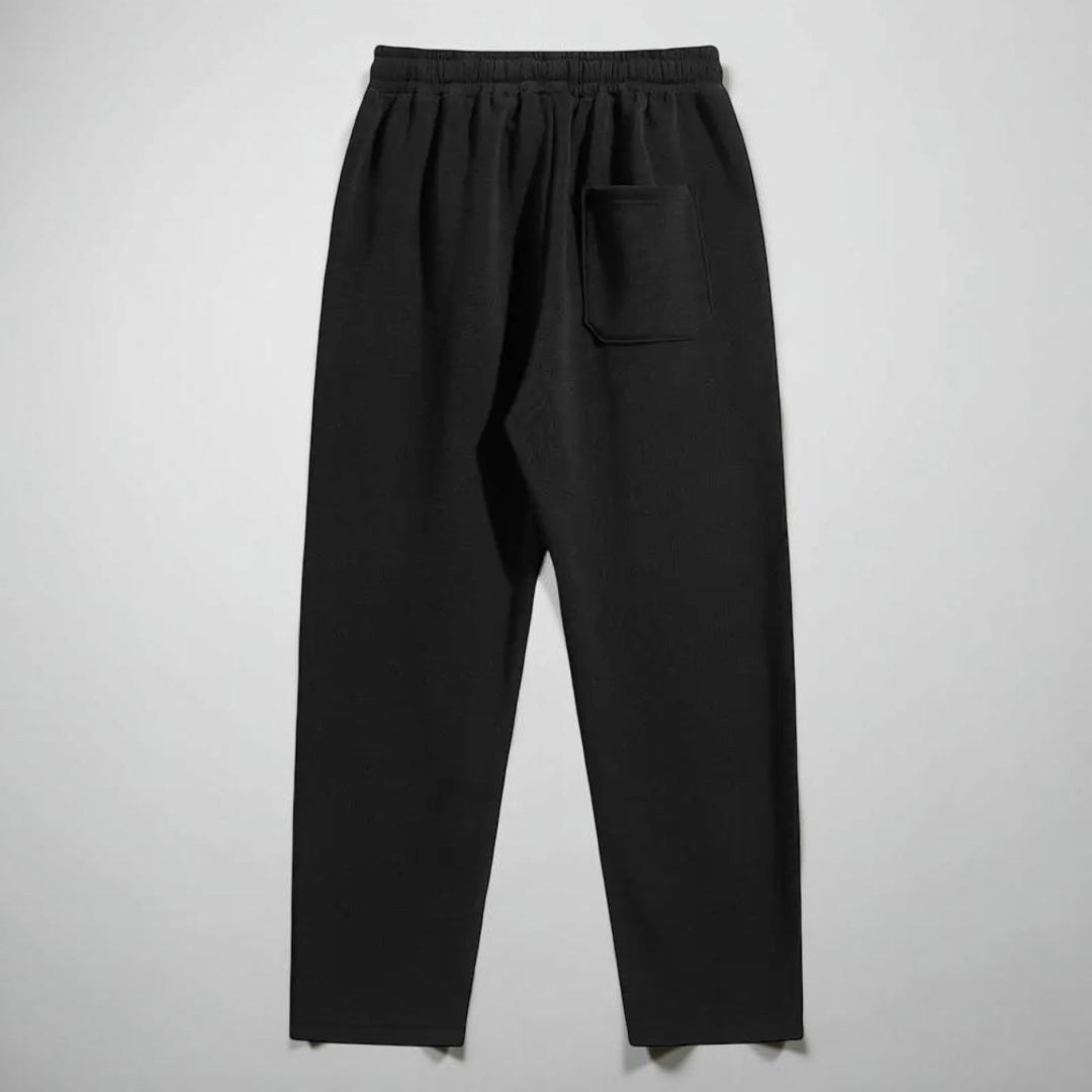 Calças Homem Desporto Corte Direito Cintura Elástica Fecho com Cordão