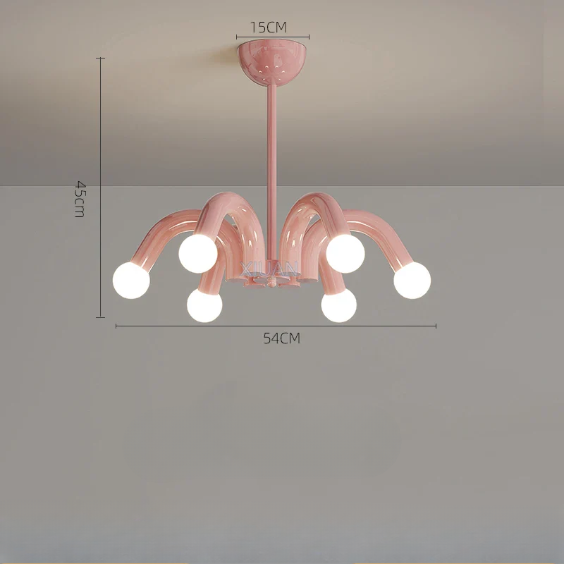 HookahGlow - Speelse LED Kroonluchter voor Kinderkamers en Slaapkamers