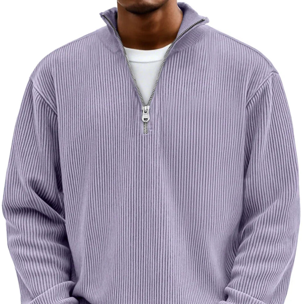 Adam™ | Nowoczesny męski sweter z półzamkiem błyskawicznym - Image 3