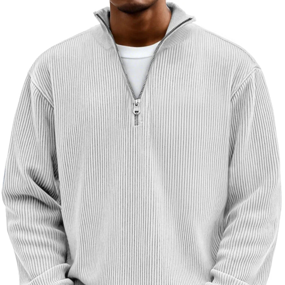Adam™ | Nowoczesny męski sweter z półzamkiem błyskawicznym - Image 5