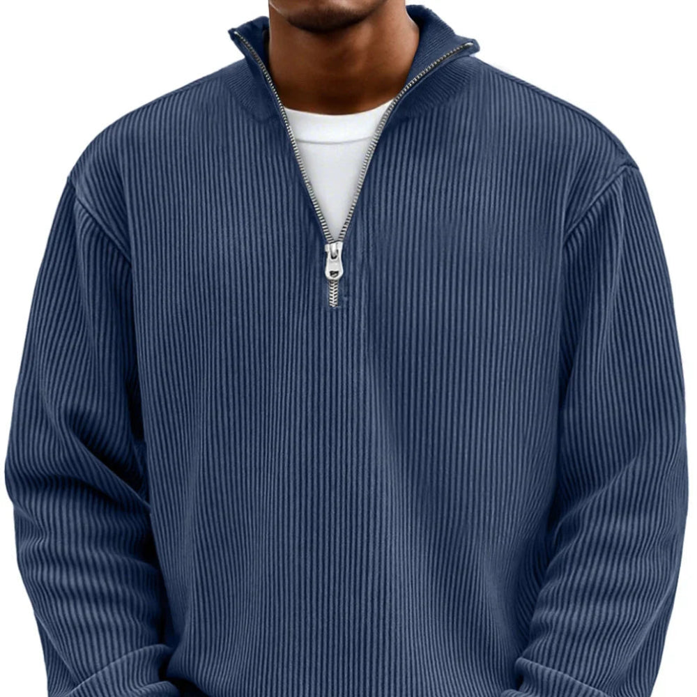 Adam™ | Nowoczesny męski sweter z półzamkiem błyskawicznym - Image 6
