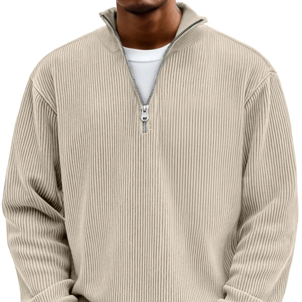 Adam™ | Nowoczesny męski sweter z półzamkiem błyskawicznym - Image 7