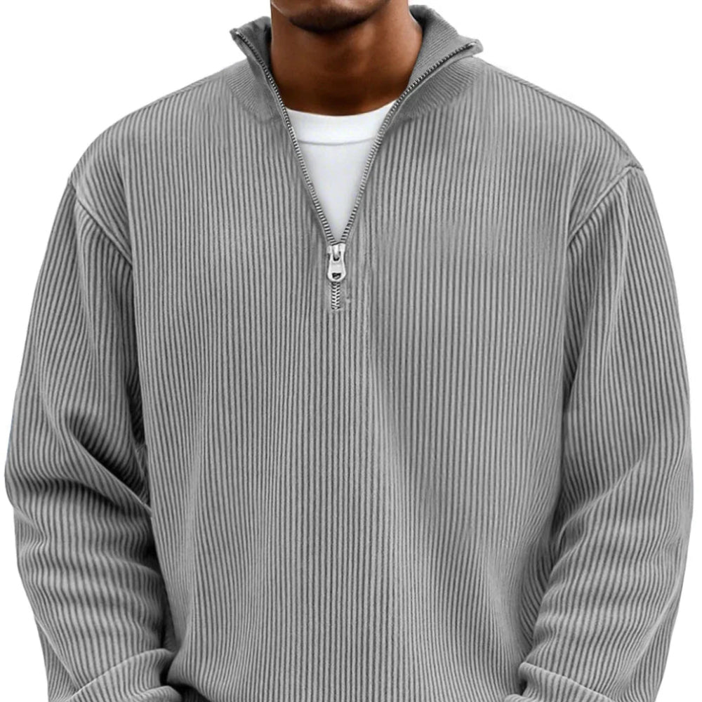 Adam™ | Nowoczesny męski sweter z półzamkiem błyskawicznym - Image 9