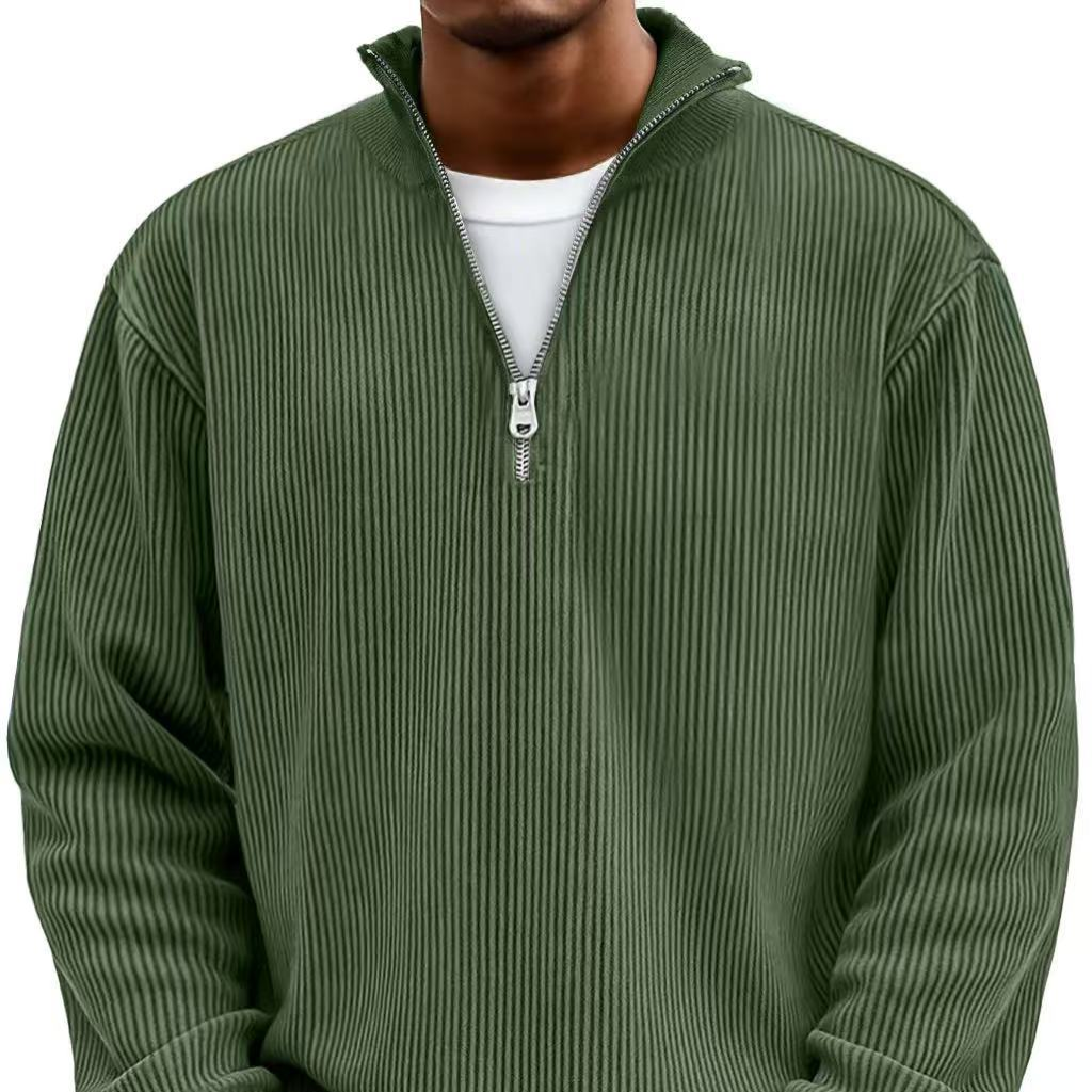 Adam™ | Nowoczesny męski sweter z półzamkiem błyskawicznym - Image 10
