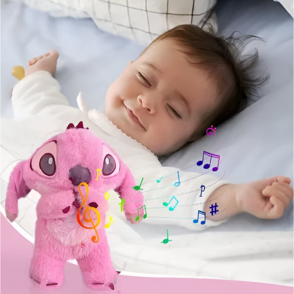 Calming Plush Toy Sleep Aid with Light and Breathing for Kids 3