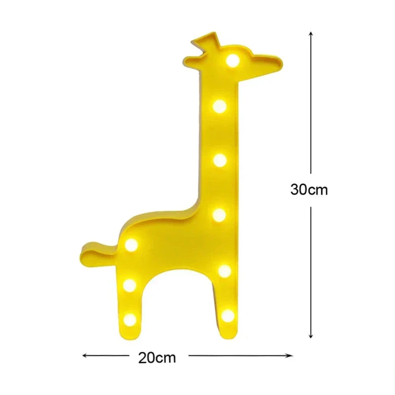 LumiZoo - LED Giraffe Nachtlamp voor Kinderen, Dimbare Tafellamp & Slaapkamerdecoratie