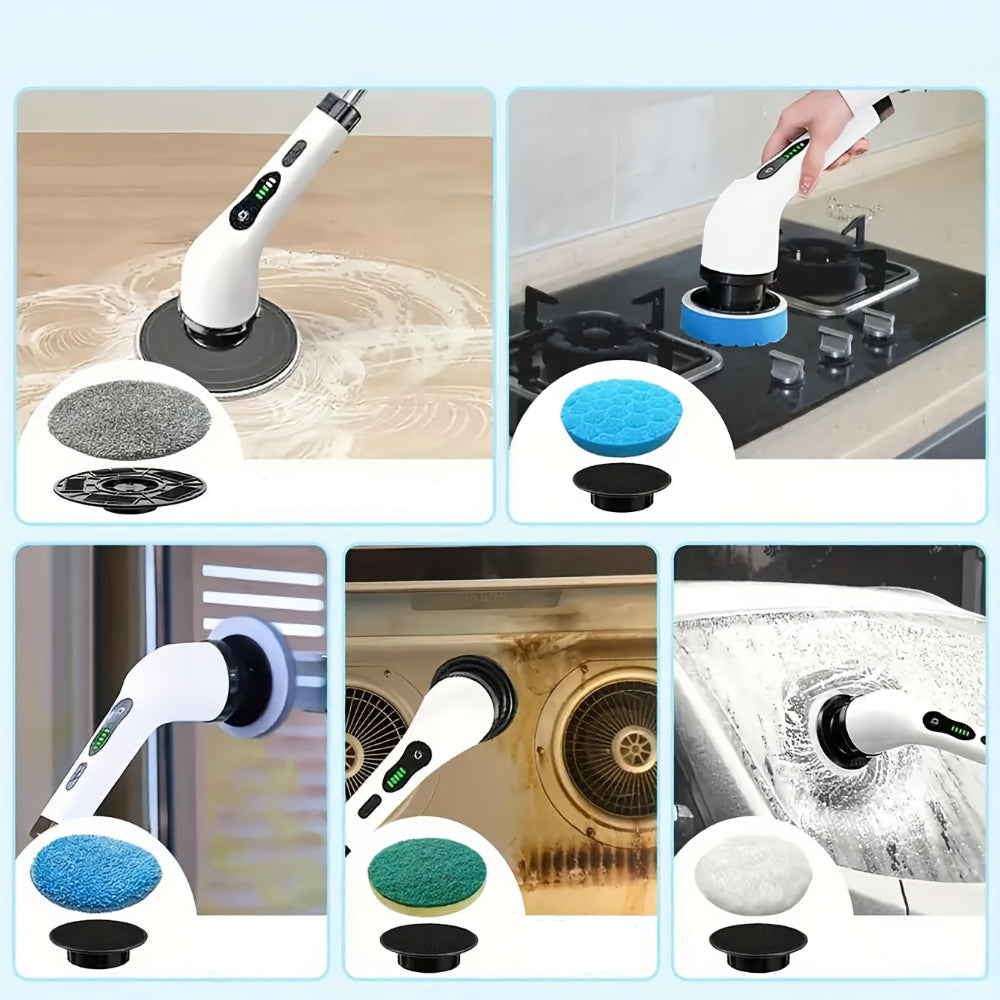 Escova de Limpeza Ajustável Cabeças Substituíveis