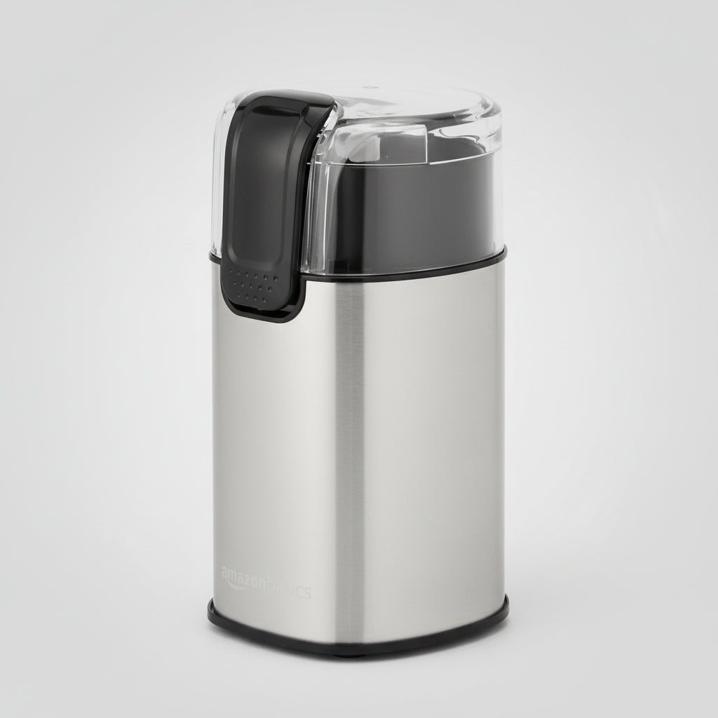 Moinho Elétrico de Grãos de Café em Aço Inoxidável para Uso Doméstico