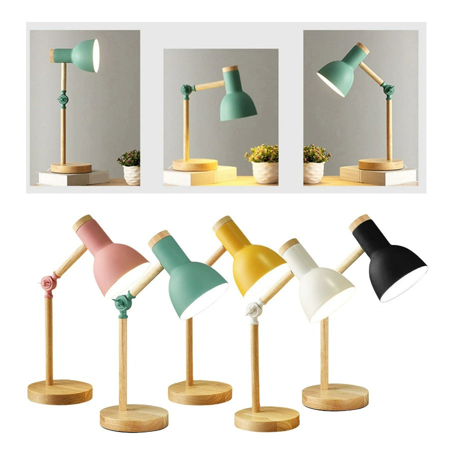 LuminoShade - Moderne Houten Bureau Lamp in Scandinavische Stijl