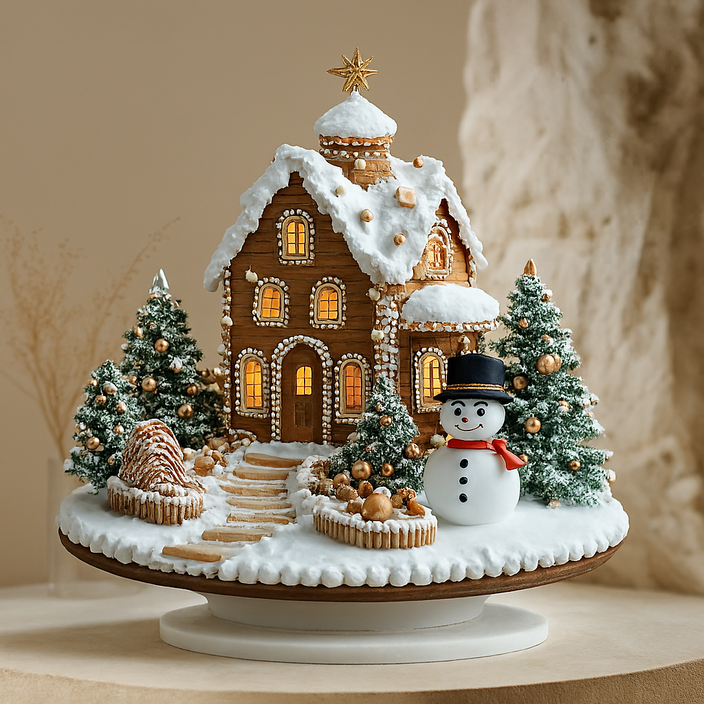BohoGinger - Acryl Gingerbread House Kerstdecoratie