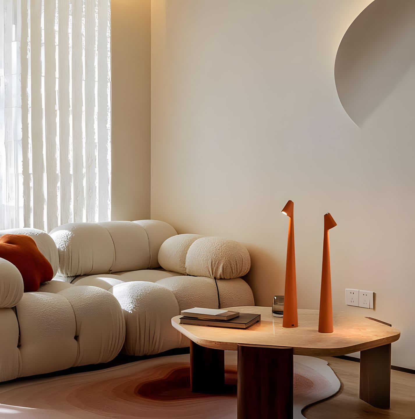 LunaSlim Elegant Table Lamp with Wireless Functionality