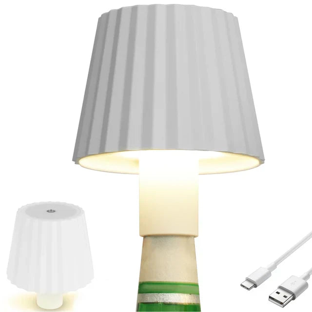 EcoGlow - Candeeiro de Mesa LED com Design Sustentável e Iluminação Aconchegante