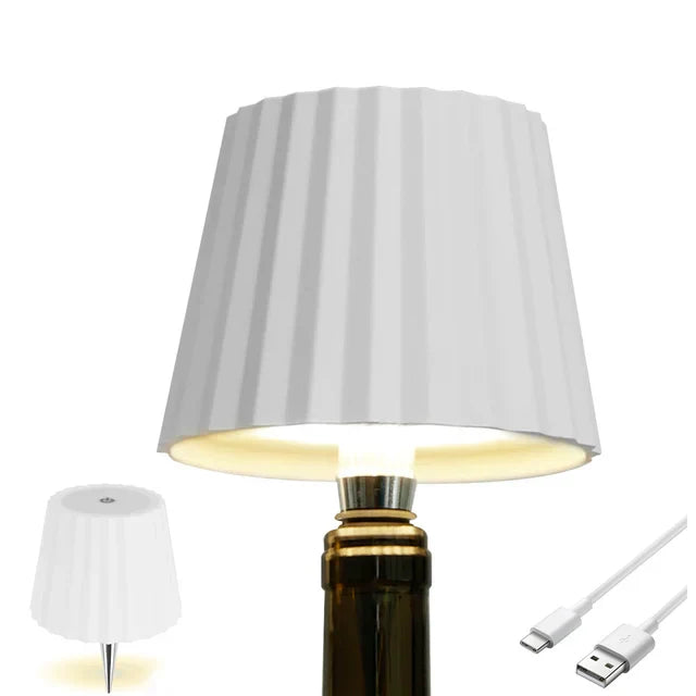 EcoGlow - Candeeiro de Mesa LED com Design Sustentável e Iluminação Aconchegante