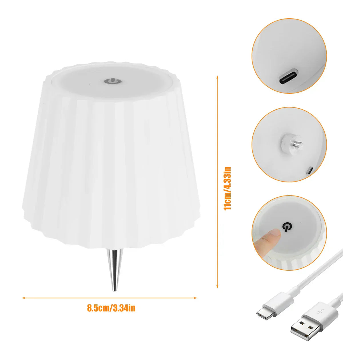 EcoGlow - Candeeiro de Mesa LED com Design Sustentável e Iluminação Aconchegante