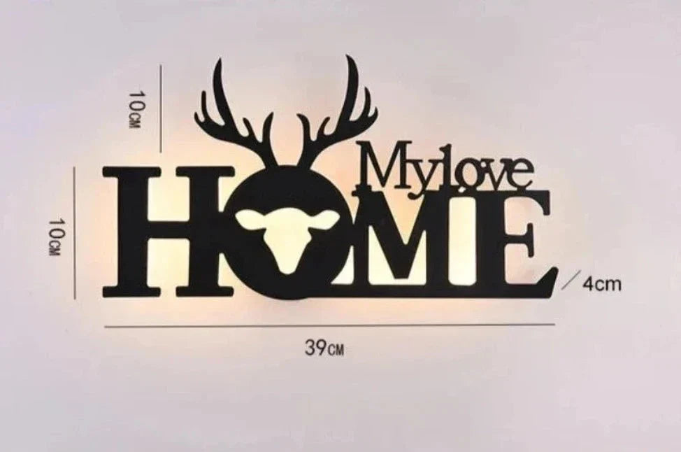 LetterGlow - Moderne LED Letterlamp voor Wandmontage – Decoratieve Verlichting