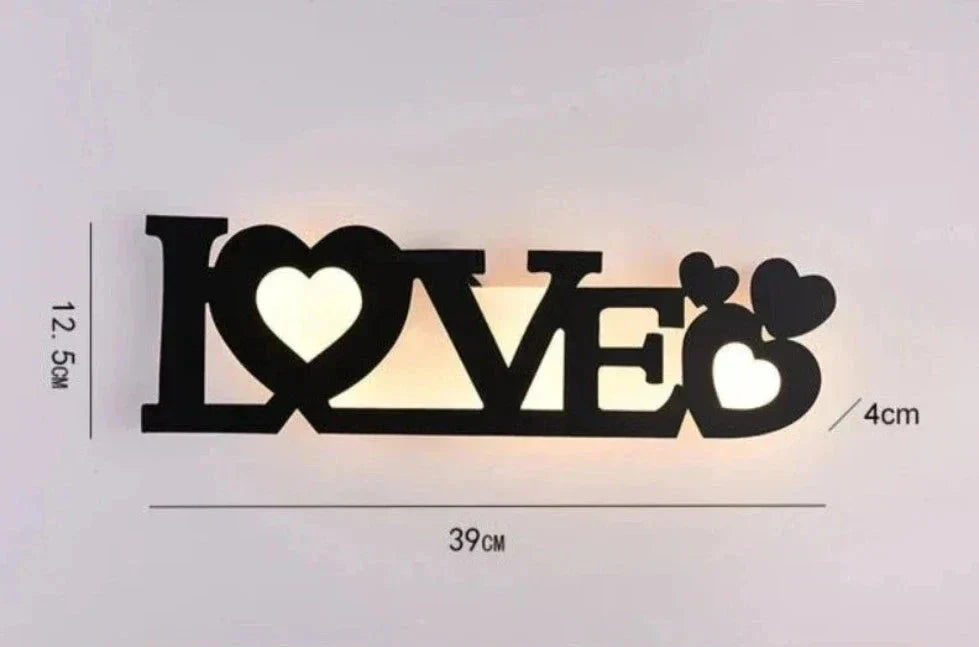 LetterGlow - Moderne LED Letterlamp voor Wandmontage – Decoratieve Verlichting