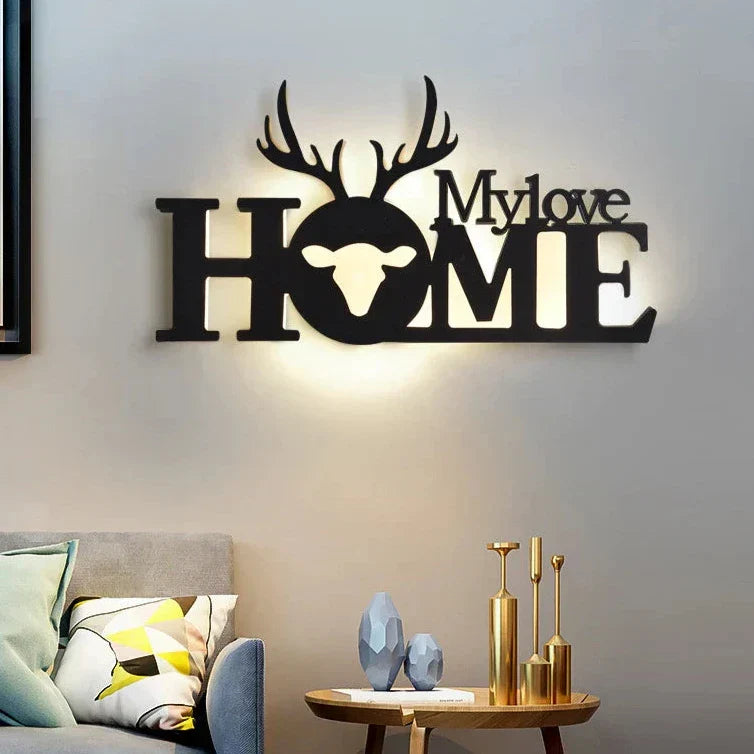 LetterGlow - Moderne LED Letterlamp voor Wandmontage – Decoratieve Verlichting