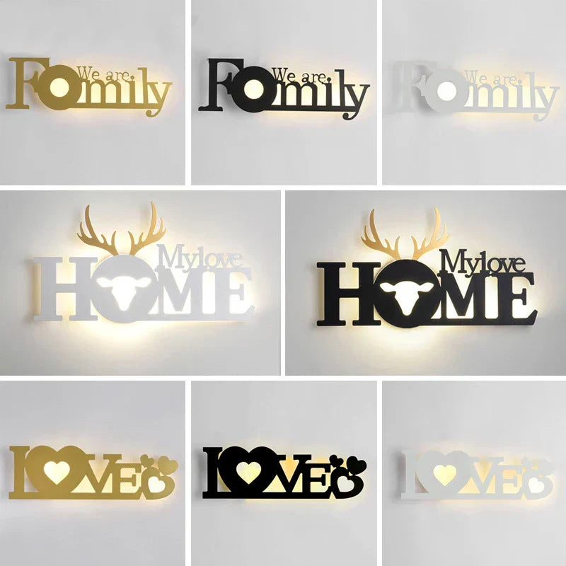 LetterGlow - Moderne LED Letterlamp voor Wandmontage – Decoratieve Verlichting
