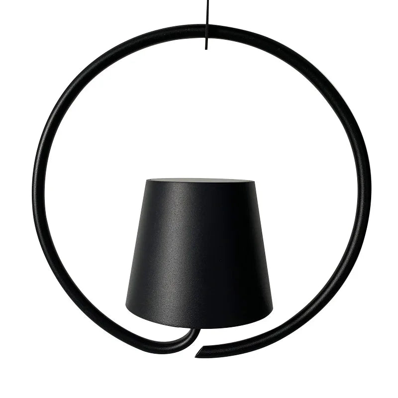 LumiGlow - Lampada a sospensione LED portatile, design moderno e minimalista per interni ed esterni