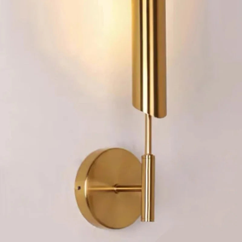 GoldenGlow – Lámpara de pared LED minimalista para sala y dormitorio