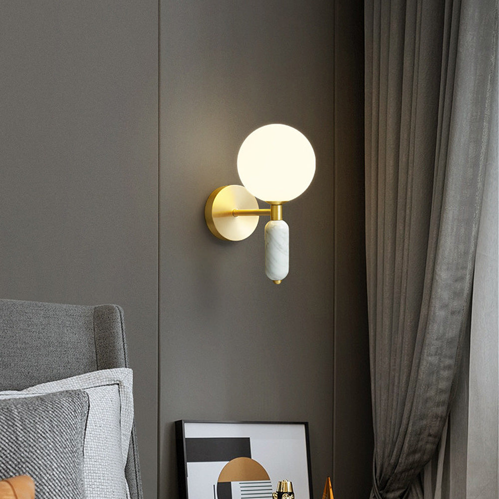 Luxe Marmeren Wandlamp - Stijlvolle LED Verlichting