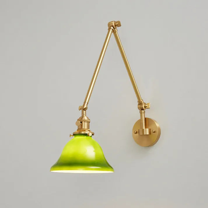 VintageGreen – Adjustable Classic Wall Lamp for Stylish Lighting