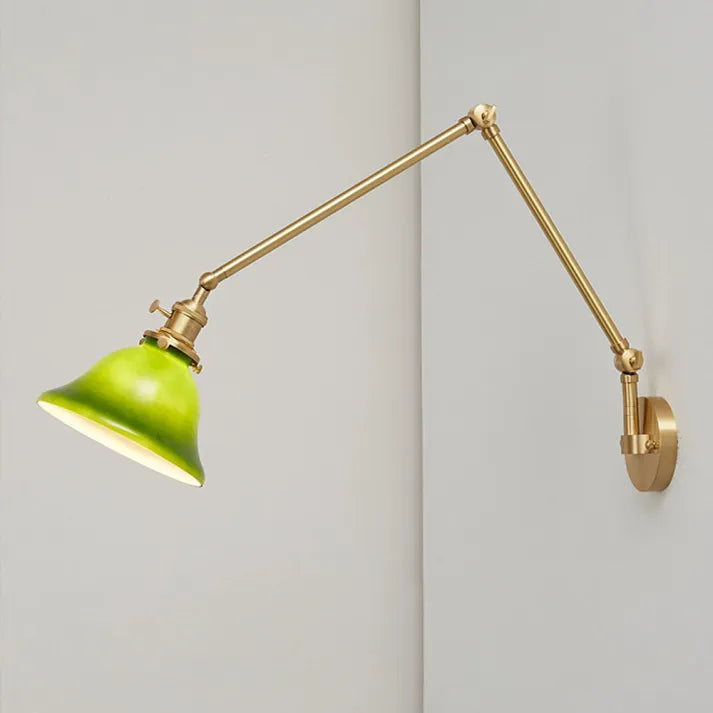 VintageGreen – Adjustable Classic Wall Lamp for Stylish Lighting