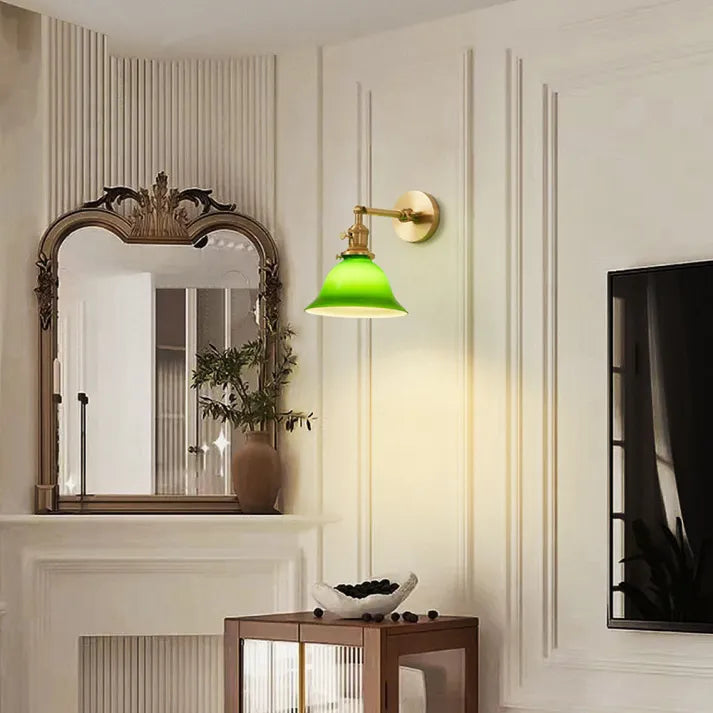 VintageGreen – Adjustable Classic Wall Lamp for Stylish Lighting