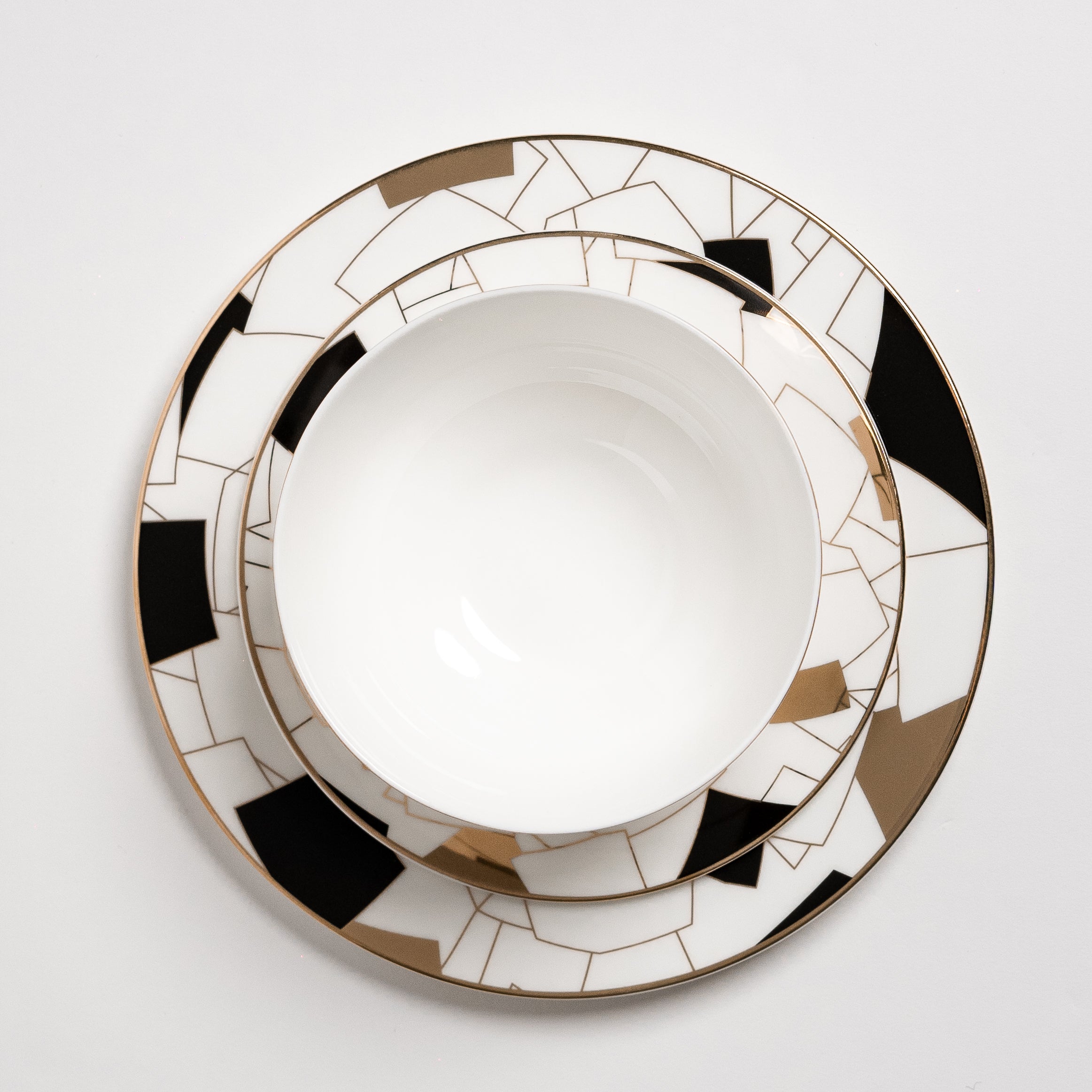 Conjunto de Pratos Pretos Aurora