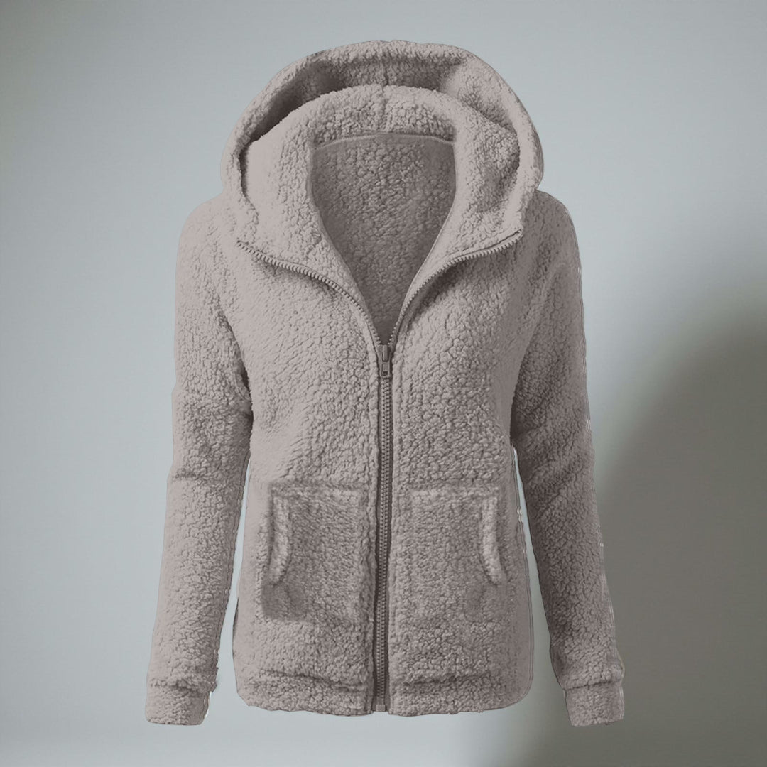 Colete de Senhora Sem Mangas com Fecho Preto Casual Superior