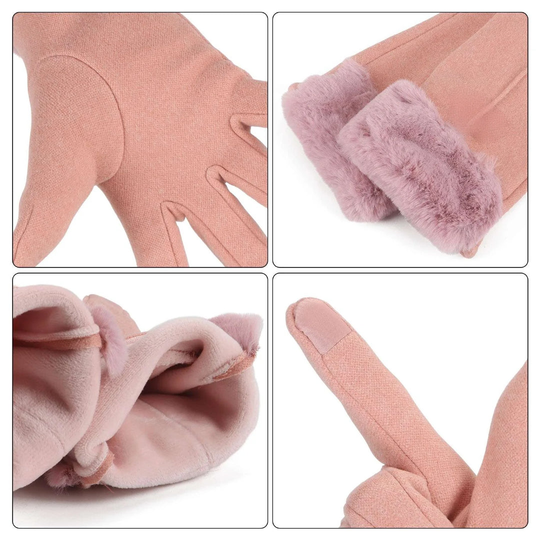 Luvas de Inverno para Senhora com Ecrã Tátil para Uso Exterior