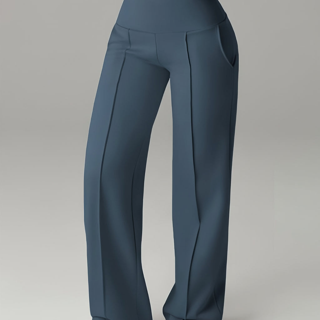 Calças Casuais Femininas de Corte Solto