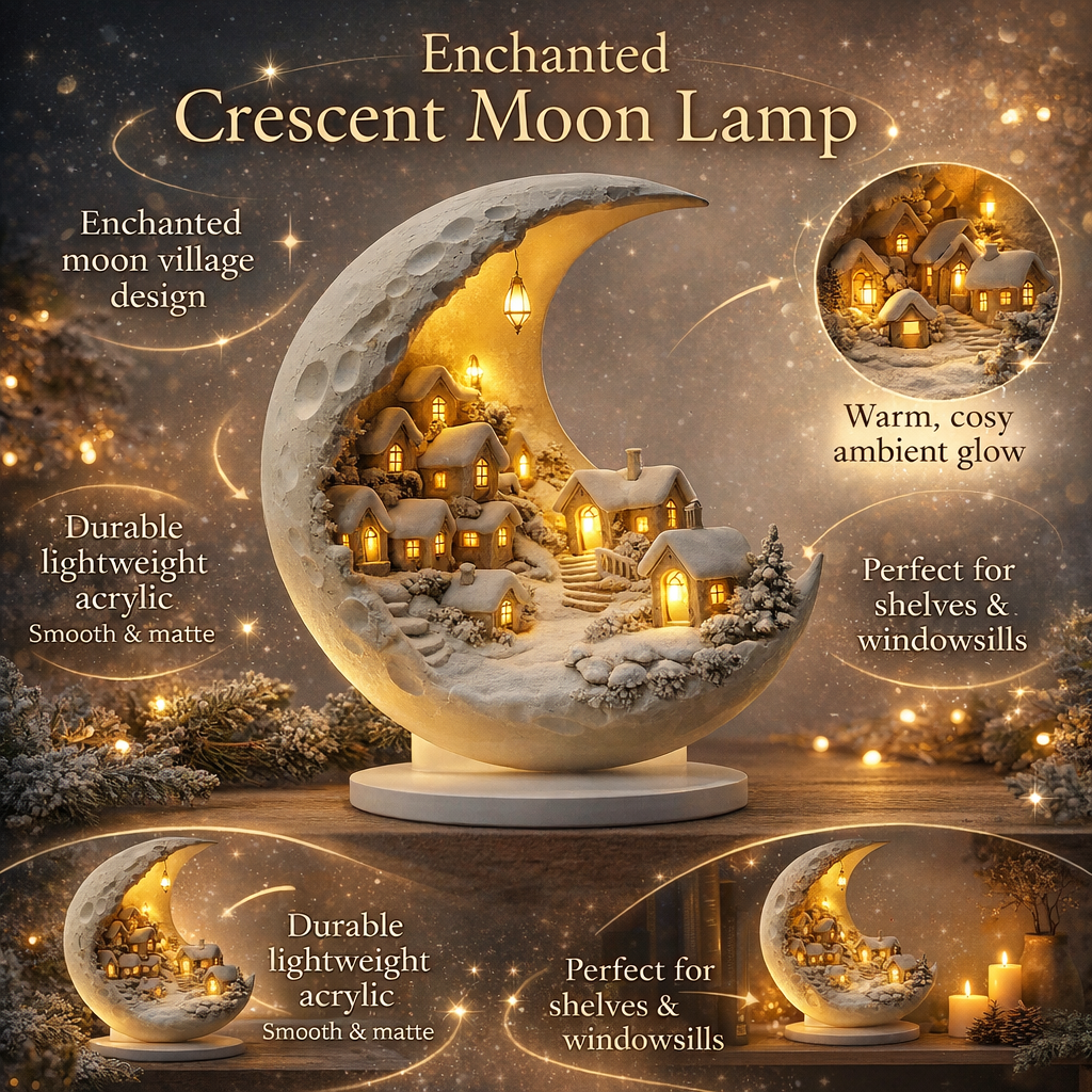 Decoratieve Maanlamp Acryl Dorp Sfeerverlichting Thuis