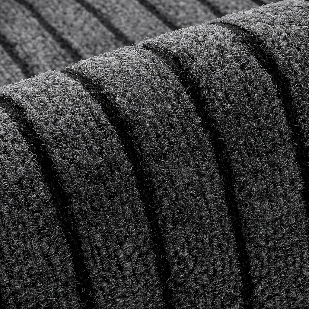 Tapete de Porta Exterior Antiderrapante Recolhedor de Sujidade Relva Borracha Perfil Baixo